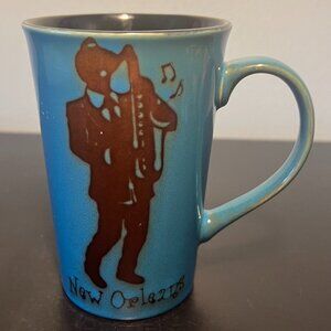 New Orleans Louisiana Jazz Musician Saxophone  Music Souvenir Mardi Gras Mug